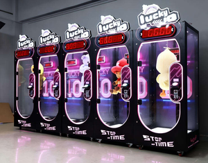 Macchina da Gioco a Moneta per Sfida di Reazione e Abilità, con Funzione Stop Time e Taglio Regalo, Distributore di Bambole Grandi per Uso Interno - Product Image 6