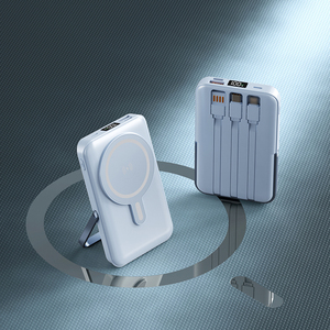 Foldable 10000MAh Powerbank PD 22.5W Built-In 3 <b>Cables</b> Digital Display Fast <b>Charging</b> 15W Wireless <b>Charging</b> Power Bank - Product Image 1
