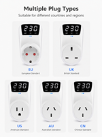Protector de Voltaje de Alta Resistencia de 16A para Hogar y Oficina - Protector de Sobrevoltaje/Bajo Voltaje con Pantalla Digital y Sistema de Reinicio Automático Preciso