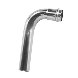 Gomito a compressione a raggio lungo Tipo B 90° in <span class=keywords><strong>acciaio</strong></span> inox 304 con doppio O-ring, modello 15-300 per <span class=keywords><strong>tubazioni</strong></span> ad acqua potabile diretta - Product Image 3