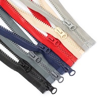 Usine En Gros Dents Résine En Plastique Vislon Fermeture À Glissière En Plastique Personnalisé Fermeture À Glissière En Résine Ouverte pour Veste À Capuche