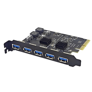 Adaptador de Expansión USB3.2 Gen2 <span class=keywords><strong>PCI</strong></span> <span class=keywords><strong>Express</strong></span> a <span class=keywords><strong>5</strong></span> Puertos USB de 10 Gbps, Tarjeta de Expansión USB-A PCIe de 10G con Controlador Asmedia ASM3142 - Product Image 3