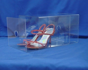De acrílico transparente de la caja de zapatos con tapa en familia - Product Image 6