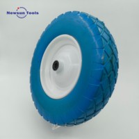 Roue en mousse PU NS Wholesale 16x4.80/4.00-8, pneu anti-crevaison 4.00-8 avec jante métallique pour brouette, chariot à main, chariot à sacs