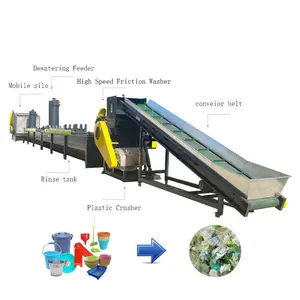 AutomaticPP PE PET plastic recycling machine 3 in 1 plastic recycling machinery recycling machine for plastic