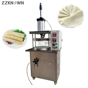Mesin Press Sheeter Adonan Tortilla Otomatis Pembuat Kulit Pangsit Samosa Listrik Chapati Roti Dasar Pembuat Pizza Naan