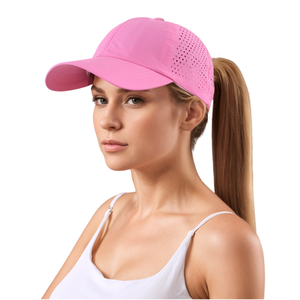 Gorra Deportiva con Diseño de Letras para Cola de Caballo, Unisex, para Fitness al Aire Libre y Uso Casual, con Malla Trasera Ajustable, Protección Solar - Product Image 1