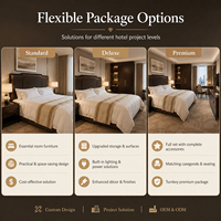 Ensemble de meubles d'hôtel 5 étoiles, solution personnalisée pour projets de mobilier hôtelier, solution tout-en-un pour les chambres d'hôtel, OEM ODM