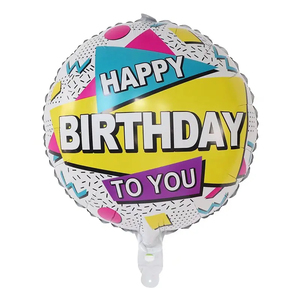 Venta al por mayor de <span class=keywords><strong>globos</strong></span> de papel de aluminio flotante de Feliz Cumpleaños de 18 pulgadas Mylar Foil impreso <span class=keywords><strong>globos</strong></span> de <span class=keywords><strong>fiesta</strong></span> para decoraciones de cumpleaños - Product Image 5