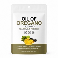 Vente en gros OEM : 60 gélules d'huile d'origan avec huile de nigelle, favorisant le système immunitaire et la santé digestive
