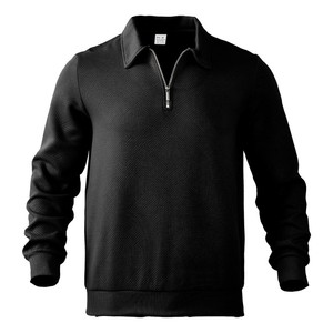 American vintage heavyweight autumn sweater jacquard <strong>long</strong>-sleeved half-zipper men's top sweatshirt men pullover hoodie - Product Image 4