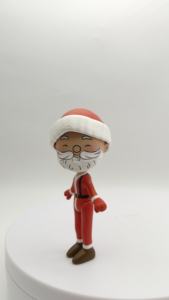 Llavero de dibujos animados 3D de Papá Noel, mochila de plástico ecológica de Navidad, regalo coleccionable y decoración de recuerdo de fiesta - Product Image 2