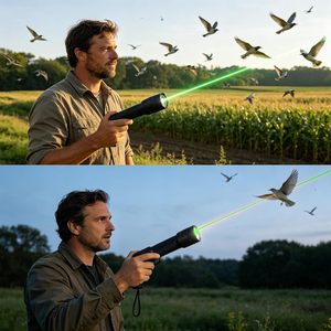 Répulsif laser portatif pour oiseaux, lumière laser verte plus puissante pour dissuader les pigeons - Product Image 2