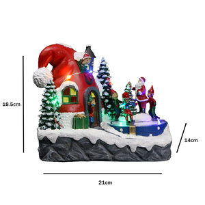 Nuevo Molde Creativo de Resina de Papá Noel con Escena Navideña LED, Artesanías de Resina de Alta Calidad, Pueblo Navideño Hecho a Mano - Product Image 2