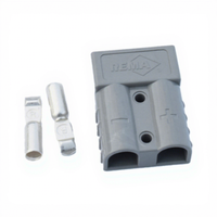 Connecteur de batterie REMA SR50, boîtier gris, prise à lame plate 50A pour chargeur de batterie de chariot élévateur, pièces de rechange en gros