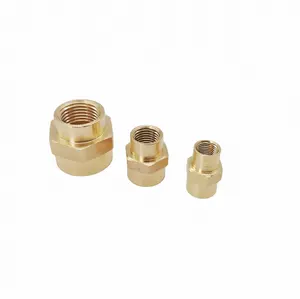 Brass Ống Công Đoàn Kết nối khớp nối phù hợp với nữ Threaded kết nối hai ống 30 mét ống khớp nối