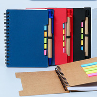 Nuevo Producto: Cuaderno Espiral con Notas Adhesivas Multicolor, Paquete Personalizable con Logotipo, Cuaderno para Minutas de Reuniones