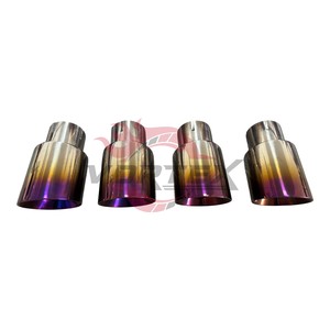 Tubo de escape Vortex Racing Burnt Purple Titanium para BMW F95 F96 X5M X6M S63, piezas de mejora de sonido. - Product Image 6