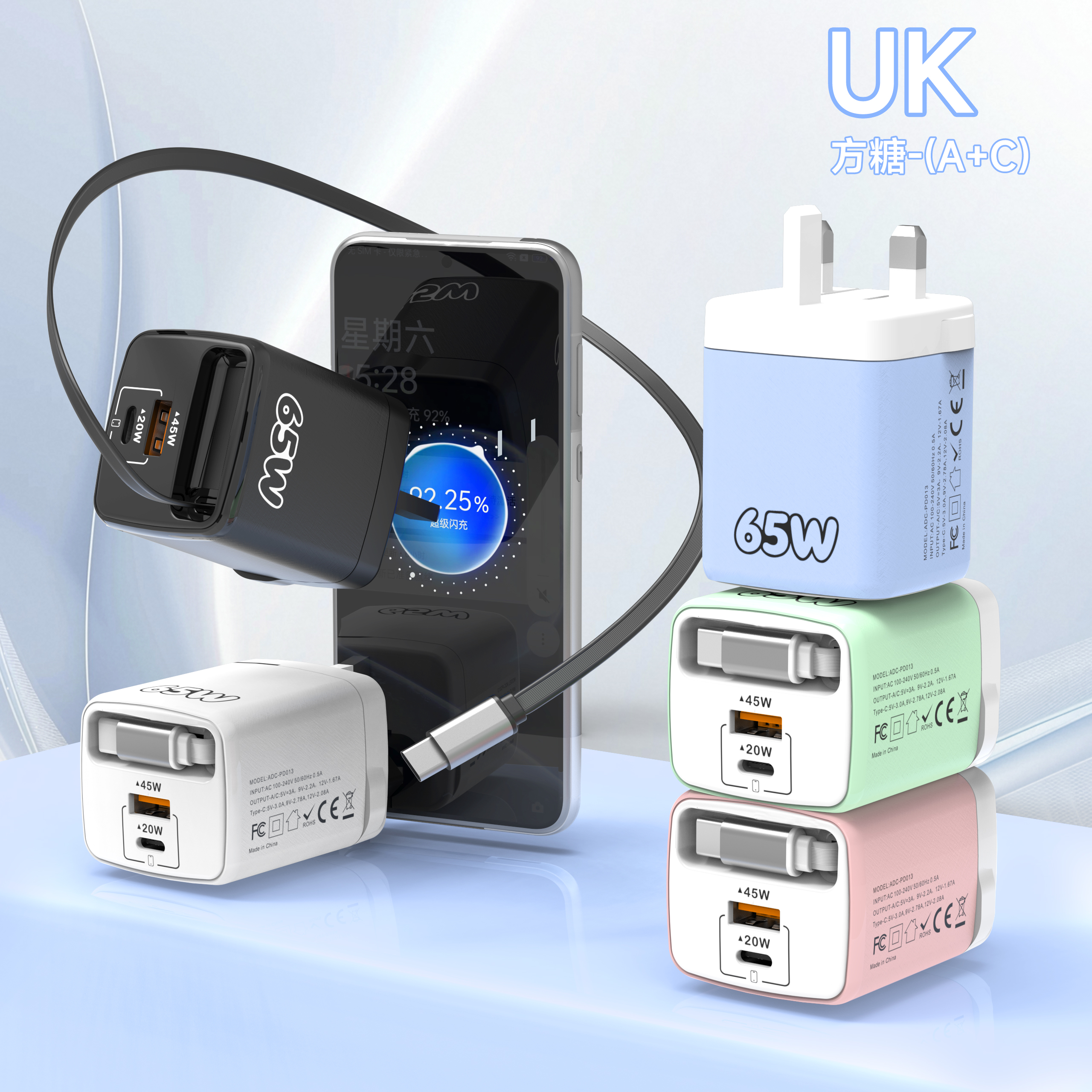 Prise GaN 65W - UK