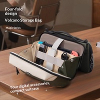 Nouvelle pochette de rangement numérique multifonctionnelle 2026 pour batterie externe 3-en-1, en polyester, design moderne et minimaliste, idéale pour les trajets quotidiens et les voyages
