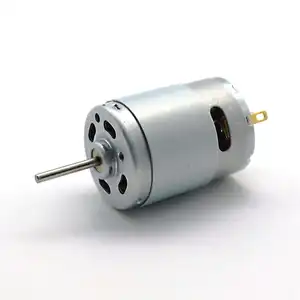 Custom RS555 dc motor high power garden lawn mower motor fan motor ball bearing carbon brush M3 screw shaft