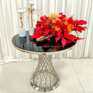 Usine Nouveau Moderne De Luxe Doré Table À Gâteau Ronde Table En Cristal De Mariage Banquet Table Décoration Scène De Fête Décoration - Product Image 6