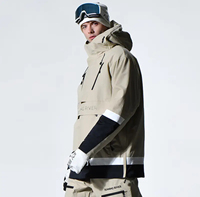 Combinaison de ski pour homme, veste et pantalon, tenue de snowboard en deux pièces