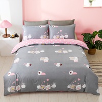 Service d'échantillons disponible - Parures de lit mignonnes - Motif ange cochon - Femmes et enfants - Couverture de couette en microfibre douce