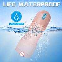 Masturbador Masculino Eléctrico con Vibración y Succión, 10 Vibraciones, 5 Modos de Succión, Carga USB, Impermeable, Canal 3D, Sensación Real al Tacto