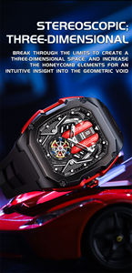 Nouvelle montre à quartz pour homme SVJ 9019 2025, chronographe de luxe, design moteur tendance, bracelet en silicone de 22 mm, boîtier en alliage, cadeau - Product Image 2