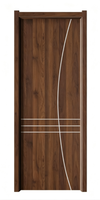 Porte de chambre intérieure moderne en WPC, design actuel du fabricant, porte de chambre intérieure moderne, design de porte en bois moderne