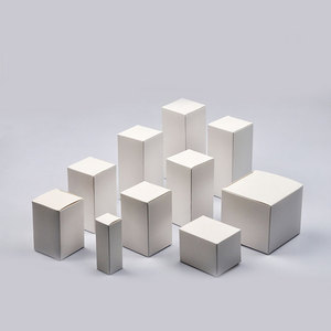 Confezione di prodotti personalizzati dolore scatola di carta bianca piccola scatola bianca imballaggio scatola di cartone bianca - Product Image 6