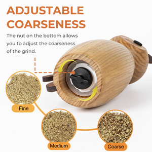 Moulin à sel et à poivre manuel en <span class=keywords><strong>bois</strong></span> en forme de chat de luxe, noyau de broyage de deuxième génération, matériau en <span class=keywords><strong>bois</strong></span>, utilisation manuelle, cadeau mignon emballé dans une boîte - Product Image 4