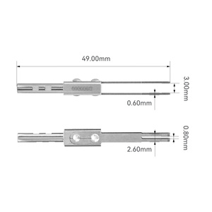 JRready M-JRDDS-D300060 Punta di Ricambio per Estrattore Terminali a Doppio Pin per AMP MCP 2.8 (<span class=keywords><strong>F</strong></span>), BOSCH BDK/BSK 2.8 (<span class=keywords><strong>F</strong></span>), GHW <span class=keywords><strong>MAK</strong></span> 2.8 - Product Image 3