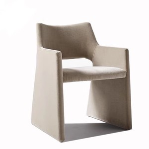 Fauteuil de canapé d'appoint rembourré en velours moderne chaise de loisirs à dossier haut mobilier en tissu confortable pour salon maison hôtel - Product Image 2