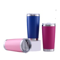 Bouteille isotherme personnalisée avec logo, 20 oz, sublimation, double paroi, acier inoxydable 304, gobelets à café pour la salle de sport