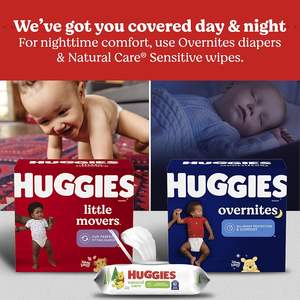 Huggies Little Movers Baby <b>Diapers</b>, Size 6 (35+ lbs), 84 Ct - Product Image 5
