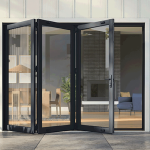 Porte pliante haut de gamme en alliage d'aluminium avec verre de sécurité trempé et rail à fonctionnement fluide pour entrée de villa, maison ou jardin - Product Image 6