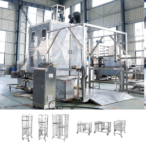 Laveuse à chaud pour paniers de stérilisation de supermarché, en acier inoxydable SUS304, avec étagère multi-niveaux, pour le nettoyage des paniers - Product Image 4