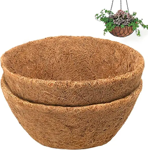 Cesta de coco degradável para plantas, cestas redondas de germinação de mudas, vasos de coco para plantas, novo, 2023