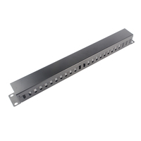 Gestion de câbles en rack métallique 1U/2U avec capuchon pour accessoires de baie réseau