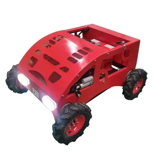 Mesin Pemotong Rumput 4WD, Versi Ditingkatkan Remote Control 4WD 4X4 7.5HP Robot Pemotong Rumput