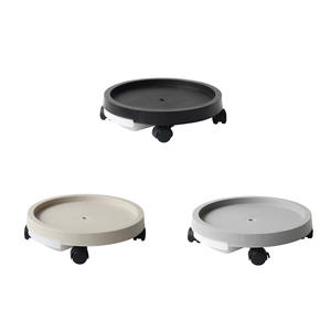 Vertak dia.28cm PP environnemental plante caddy <span class=keywords><strong>sur</strong></span> roues pot en plastique mobile chariot caddy avec 4 pièces roues - Product Image 6