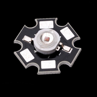 Meilleur Prix 700mA 180lm 500-505nm 510-515nm 520-525nm 540-550nm 550-560nm Dissipateur de Chaleur Haute Puissance 3w Diode LED Verte avec Star PCB