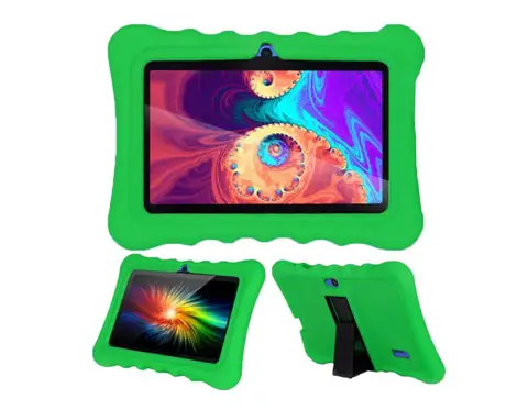 Nuevos niños android 10 tablet 7 pulgadas 1gb ram 16gb rom Android nuevo cpu allwinner A50 Quad core tablet android con proteger caso