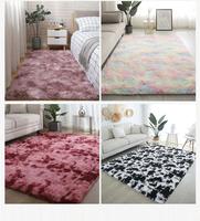 Tapis moelleux et shaggy pour salon, grands tapis modernes en peluche pour intérieur, tapis antidérapant et duveteux pour chambre à coucher