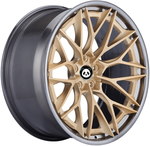Cerchi Forgiati Personalizzati SYH-S200H FMR 1:1, Centro Oro Ghiacciato, Faccia Concava per Lamborghini, Ferrari, McLaren, <span class=keywords><strong>Porsche</strong></span>, AMG - Product Image 1