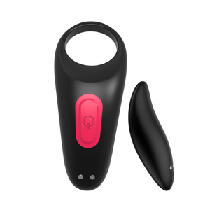 Mainan Seks Vibrator Elektrik Cincin Penis Penis Elektrik Dapat Diisi Ulang Daya Magnetis untuk Wanita - Product Image 2