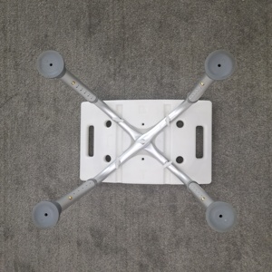 Chaise de douche, tabouret de salle de <span class=keywords><strong>bain</strong></span>, <span class=keywords><strong>banc</strong></span> <span class=keywords><strong>pour</strong></span> petite baignoire, <span class=keywords><strong>banc</strong></span> de douche réglable léger de couleur blanche - Product Image 5