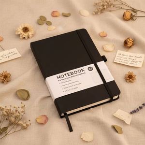 Pu Leather Agenda Planner <b>Writing</b> <b>Journal</b> Notebook with Colorful Bookmark Ribbon - Product Image 1